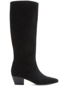 Saint Laurent Rock Suede Knee Boots - Lyst