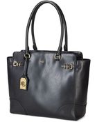 Lauren by Ralph Lauren Zip Top Tote - Lyst