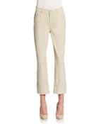 Lafayette 148 New York Curvy Cropped Cuffed Pants - Lyst