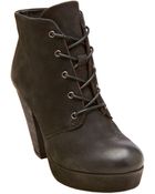 Steve Madden Raspy Leather Booties - Lyst
