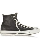 Converse Chuck Taylor Leather Black Sneaker - Lyst