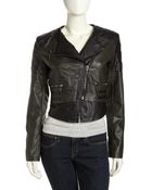 Raison D'etre Vegan-Leather Moto Jacket - Lyst