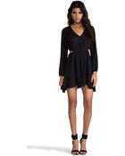Donna Mizani Double Side Cut Out Flounce Dress - Lyst