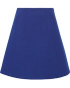 Proenza Schouler Bonded Wool-Blend A-Line Skirt - Lyst