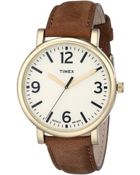 Timex® Originals Classic Round Leather Strap Watch - Lyst