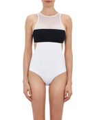 Alexander Wang Racerback One-Piece Swimsuit - Lyst
