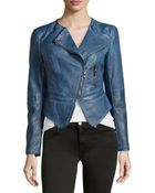 Raison D'etre Faux-Leather Cropped Jacket - Lyst