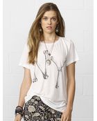 Denim & Supply Ralph Lauren Ny" Bones Draped Tee - Lyst