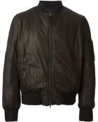 Neil Barrett Distressed Bomber Jacket - Lyst