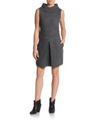 Rachel Zoe Funnelneck Merino Wool Dress - Lyst