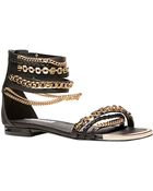 Steve Madden Lawful Synthetic And Chain Sandals - Lyst