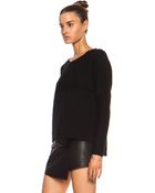 Helmut Lang Plush Wool Sweater - Lyst