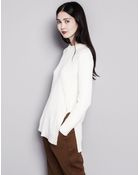 Pull&Bear Knit Jumper With Openings - Lyst