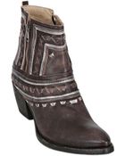 Fruit 60Mm Leather Folk Ankle Boots - Lyst