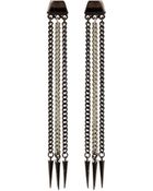 Ben Amun Two Toned Spike Earrings - Lyst