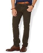 Polo Ralph Lauren Varick Slim Fit Five Pocket Moleskin Pants - Lyst