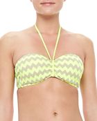 Seafolly Mod Club Halter Bandeau Top - Lyst