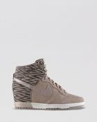 Nike High Top Wedge Sneakers Womens Dunk Sky Hi - Lyst