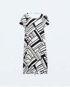 Zara Printed Dress - Lyst