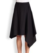 Michael Kors Asymmetrical Wool Blanket Skirt - Lyst