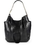 Jimmy Choo Anna Glossy Shoulder Bag - Lyst