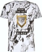 Diesel Paint The Sky Black Print T-Shirt - Lyst