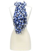 Oscar de la Renta Painted Dot Print Scarf - Lyst