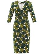 Antonio Berardi Forestprint Fitted Dress - Lyst