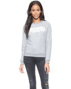 Zoe Karssen Bat Pullover Sweatshirt - Heather Grey - Lyst