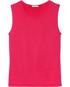 Oscar de la Renta Jewel Cashmere And Silk-Blend Tank - Lyst