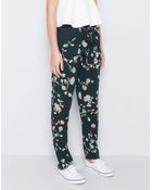 Pull&Bear Floral-Print Bedouin Trousers - Lyst