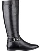 Nine West Truthe Leather Riding Boots - Lyst