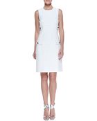 Michael Kors Chain-Detail Pocket Sheath Dress - Lyst