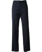 Maison Martin Margiela Wide Leg Pinstripe Trouser - Lyst