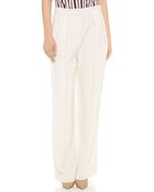By Malene Birger Tillysh Stretch Pants Cream - Lyst