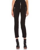 Alexander McQueen Overdyed Zip Moto Jean - Lyst