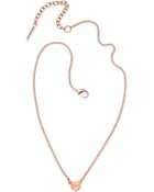 T Tahari Rose Goldtone Silk Small Pendant Necklace - Lyst