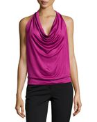 Diane von Furstenberg Ines Draped Halter Top - Lyst