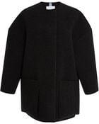 Carolina Herrera Felted Virgin Wool Coat - Lyst
