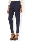 Lauren by Ralph Lauren Petite Stretch Skinny Cropped Pants - Lyst