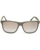 Gucci Grey Polarized 56 Mm Wayfarer Sunglasses - Lyst