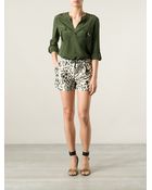 Diane von Furstenberg 'Naples' Leopard Print Shorts - Lyst
