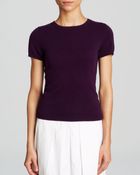C By Bloomingdale's Short Sleeve Cashmere Sweater - Lyst
