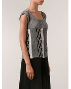 Issey Miyake Abstract Print Top - Lyst