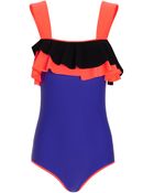 Roksanda Ilincic Violet Rafiya Swimsuit - Lyst