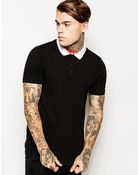 Asos Polo Shirt With Brooklyn Print - Lyst