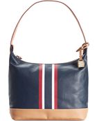 Tommy Hilfiger Monogram Coated Canvas Hobo - Lyst