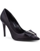Giambattista Valli Satin Bow Pumps - Lyst