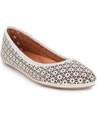 Gentle Souls Laser-Cut Leather Flats - Lyst