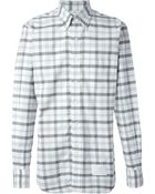 Thom Browne Checked Oxford Shirt - Lyst